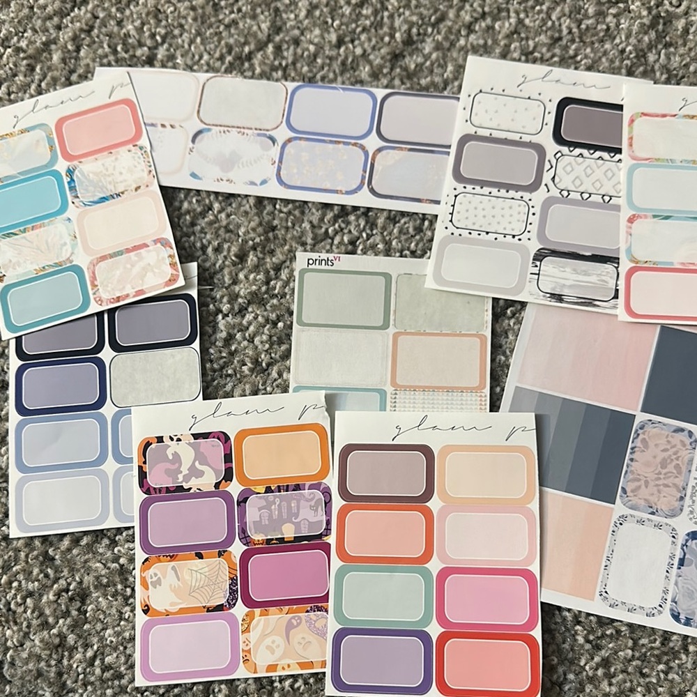 Colorful Planner Stickers Set
